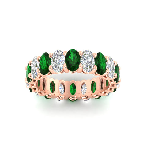 oval-diamond-eternity-wedding-band-7-carat-with-emerald-in-rose-gold-fdewb8324ovgemgrangle5-5.50x3.50mm-nl-rg