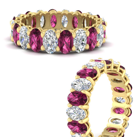 oval-diamond-eternity-wedding-band-7-carat-with-pink-sapphire-in-yellow-gold-fdewb8324ovgsadrpiangle3-5.50x3.50mm-nl-yg