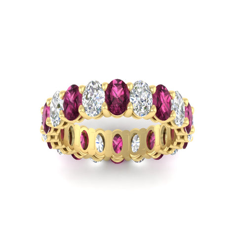 oval-diamond-eternity-wedding-band-7-carat-with-pink-sapphire-in-yellow-gold-fdewb8324ovgsadrpiangle5-5.50x3.50mm-nl-yg