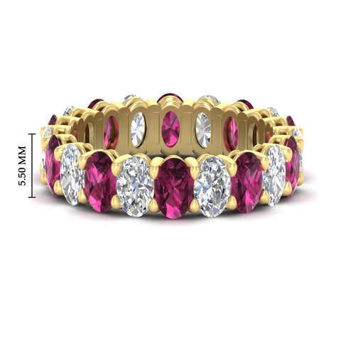 oval-diamond-eternity-wedding-band-7-carat-with-pink-sapphire-in-yellow-gold-fdewb8324ovgsadrpisleep-5.50x3.50mm-nl-yg-hw