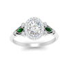 Load image into Gallery viewer, oval-diamond-halo-edwardian-engagement-ring-with-emerald-in-FD9778OVRGEMGR-NL-WG