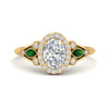 Load image into Gallery viewer, oval-diamond-halo-edwardian-engagement-ring-with-emerald-in-FD9778OVRGEMGR-NL-YG