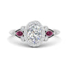 Load image into Gallery viewer, oval-diamond-halo-edwardian-engagement-ring-with-pink-sapphire-in-FD9778OVRGSADRPI-NL-WG