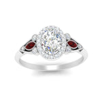 Load image into Gallery viewer, oval-diamond-halo-edwardian-engagement-ring-with-ruby-in-FD9778OVRGRUDR-NL-WG
