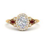Load image into Gallery viewer, oval-diamond-halo-edwardian-engagement-ring-with-ruby-in-FD9778OVRGRUDR-NL-YG
