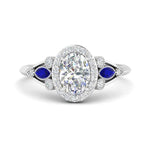 Load image into Gallery viewer, oval-diamond-halo-edwardian-engagement-ring-with-sapphire-in-FD9778OVRGSABL-NL-WG
