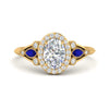 Load image into Gallery viewer, oval-diamond-halo-edwardian-engagement-ring-with-sapphire-in-FD9778OVRGSABL-NL-YG