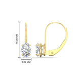 Load image into Gallery viewer, oval-diamond-lever-back-2-ctw.-solitaire-earrings-in-yellow-gold-FDEAR9225OV-2.00CT-NL-YG
