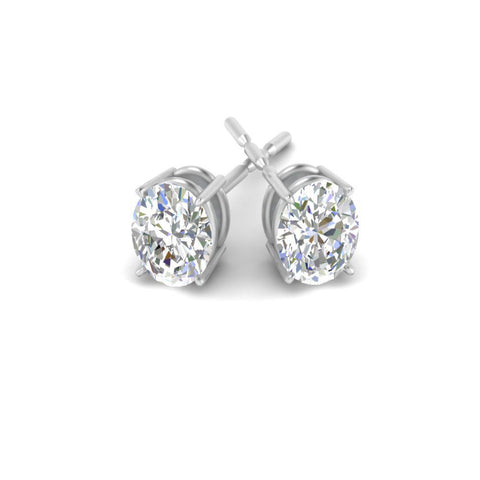 Stud Earring Basket Oval Shaped