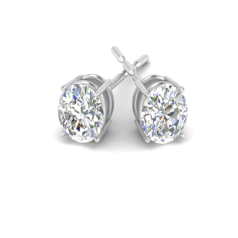Stud Earring Basket Oval Shaped