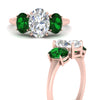 Load image into Gallery viewer, oval-emerald-3-stone-basket-engagement-ring-in-rose-gold-FD10416OVRGEMGRANGLE3-NL-RG