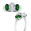 Load image into Gallery viewer, oval-emerald-3-stone-basket-engagement-ring-in-white-gold-FD10416OVRGEMGRANGLE3-NL-WG