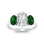 Load image into Gallery viewer, oval-emerald-3-stone-basket-engagement-ring-in-white-gold-FD10416OVRGEMGRANGLE5-NL-WG
