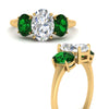 Load image into Gallery viewer, oval-emerald-3-stone-basket-engagement-ring-in-yellow-gold-FD10416OVRGEMGRANGLE3-NL-YG