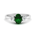 Load image into Gallery viewer, oval-emerald-3-stone-engagement-ring-in-white-gold-FDENR1505OVRGEM-NL-WG-GS.jpg
