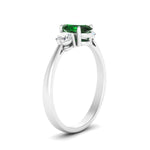 Load image into Gallery viewer, oval-emerald-3-stone-engagement-ring-in-white-gold-FDENR1505OVRGEM-NL-WG-GS.jpg
