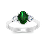 Load image into Gallery viewer, oval-emerald-3-stone-engagement-ring-in-white-gold-FDENR1505OVRGEM-NL-WG-GS.jpg
