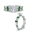 Load image into Gallery viewer, oval-emerald-floating-marquise-accent-ring-with-eternity-wedding-band-in-white-gold-FDEWB9398OVGEMGRANGEL3-NL-WG.jpg?v=1758802083