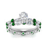 Load image into Gallery viewer, oval-emerald-floating-marquise-accent-ring-with-eternity-wedding-band-in-white-gold-FDEWB9398OVGEMGRANGLE5-NL-WG.jpg?v=1758802185