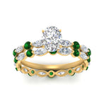 Load image into Gallery viewer, oval-emerald-floating-marquise-accent-ring-with-eternity-wedding-band-in-yellow-gold-FDEWB9398OVGEMGRANGLE5-NL-YG.jpg?v=1758802083
