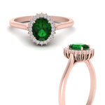 Load image into Gallery viewer, oval-emerald-halo-cathedral-ring-in-rose-gold-FD10561OVGEMGR-NL-RG-GS.jpg
