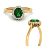 Load image into Gallery viewer, oval-emerald-halo-cathedral-ring-in-yellow-gold-FD10561OVGEMGR-NL-YG-GS.jpg
