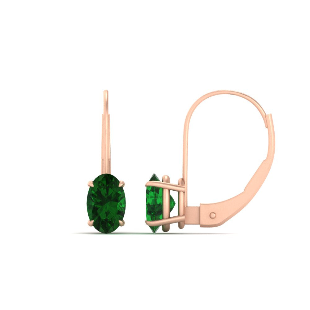 oval-emerald-lever-back-2-ctw.-solitaire-earrings-in-rose-gold-FDEAR9225OVGEMGR-2.00CT-NL-RG