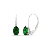 Load image into Gallery viewer, oval-emerald-lever-back-2-ctw.-solitaire-earrings-in-white-gold-FDEAR9225OVGEMGR-2.00CT-NL-WG
