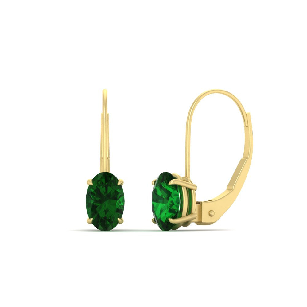 oval-emerald-lever-back-2-ctw.-solitaire-earrings-in-yellow-gold-FDEAR9225OVGEMGR-2.00CT-NL-YG