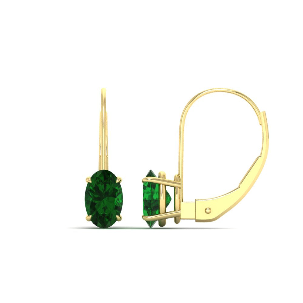 oval-emerald-lever-back-2-ctw.-solitaire-earrings-in-yellow-gold-FDEAR9225OVGEMGR-2.00CT-NL-YG