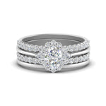 Load image into Gallery viewer, oval-floral-halo-diamond-stacking-ring-in-FD9980OV-B3-NL-WG
