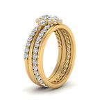 Load image into Gallery viewer, oval-floral-halo-diamond-stacking-ring-in-FD9980OV-B3-NL-YG

