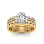 Load image into Gallery viewer, oval-floral-halo-diamond-stacking-ring-in-FD9980OV-B3-NL-YG
