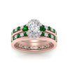 Load image into Gallery viewer, oval-floral-halo-emerald-stacking-ring-in-FD9980OVGEMGR-B3-NL-RG