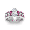 Load image into Gallery viewer, oval-floral-halo-pink-sapphire-stacking-ring-in-FD9980OVGSADRPI-B3-NL-WG