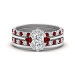 Load image into Gallery viewer, oval-floral-halo-ruby-stacking-ring-in-FD9980OVGRUDR-B3-NL-WG
