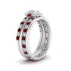 Load image into Gallery viewer, oval-floral-halo-ruby-stacking-ring-in-FD9980OVGRUDR-B3-NL-WG