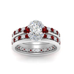 Load image into Gallery viewer, oval-floral-halo-ruby-stacking-ring-in-FD9980OVGRUDR-B3-NL-WG

