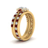 Load image into Gallery viewer, oval-floral-halo-ruby-stacking-ring-in-FD9980OVGRUDR-B3-NL-YG