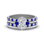 Load image into Gallery viewer, oval-floral-halo-sapphire-stacking-ring-in-FD9980OVGSABL-B3-NL-WG
