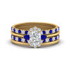 Load image into Gallery viewer, oval-floral-halo-sapphire-stacking-ring-in-FD9980OVGSABL-B3-NL-YG
