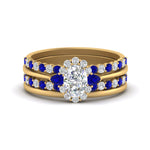 Load image into Gallery viewer, oval-floral-halo-sapphire-stacking-ring-in-FD9980OVGSABL-B3-NL-YG
