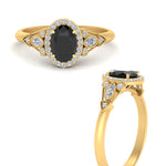 Load image into Gallery viewer, oval-halo-black-diamond-milgrain-engagement-ring-in-yellow-gold-FD9786OVRGBLACK-NL-YG-GS.jpg
