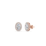 Load image into Gallery viewer, oval-halo-diamond-stud-earrings-in-rose-gold-FDEAR11209-NL-RG
