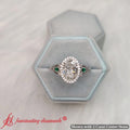 Thumbnail 52 - oval-halo-edwardian-lab-diamond-ring-with-emerald-in-14k-white-gold-fdenr9778