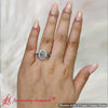 Load image into Gallery viewer, Oval Halo Edwardian Ring