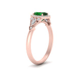 Load image into Gallery viewer, oval-halo-emerald-milgrain-engagement-ring-in-rose-gold-FD9786OVRGEMGR-NL-RG-GS.jpg
