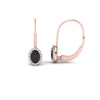 Load image into Gallery viewer, oval-halo-hoop-black-diamond-earrings-in-rose-gold-FDEAR10101GBLACK-NL-RG.jpg