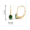 Load image into Gallery viewer, oval-halo-hoop-emerald-earrings-in-yellow-gold-FDEAR10101GEMGR-NL-YG.jpg