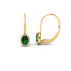 Load image into Gallery viewer, oval-halo-hoop-emerald-earrings-in-yellow-gold-FDEAR10101GEMGR-NL-YG.jpg